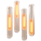 3D illustration of golden cylinders representing variable control.
